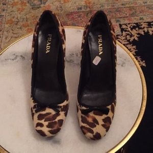 PRADA Leopard heels